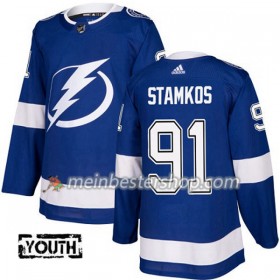 Tampa Bay Lightning Steven Stamkos 91 Adidas 2017-2018 Blau Trikot Authentic - Kinder